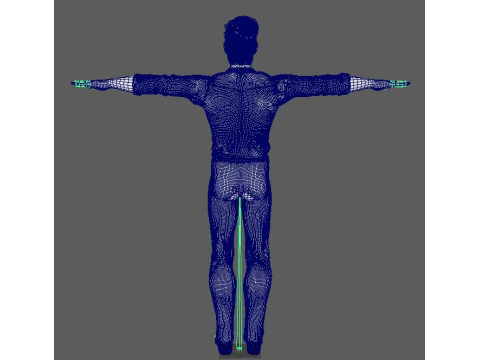 Cartoon Male Character Ready for Game and Animation 3D Model