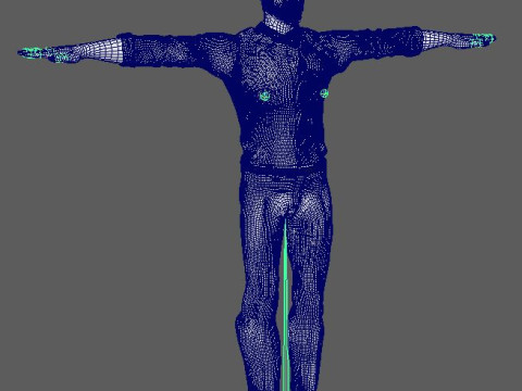Cartoon Male Character Ready for Game and Animation 3D Model