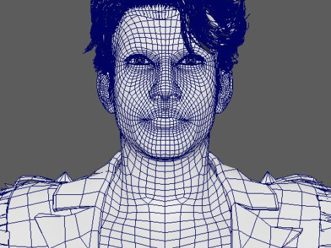 Cartoon Man with Tattoo Character Ready for Game and Animation 3D Model