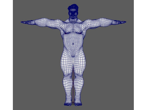 Overweight Man Character Ready for Game and Animation 3D Model