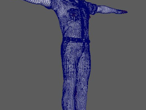 Male Police Officer Character Ready for Game and Animation Model 3D