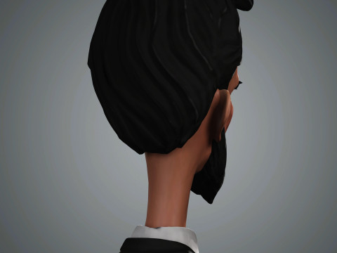 Cartoon Abraham Lincoln Character Ready for Game and Animation Model 3D