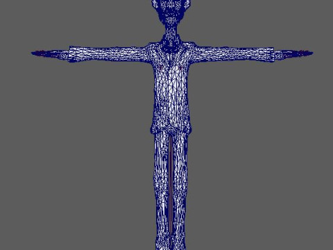 Cartoon Abraham Lincoln Character Ready for Game and Animation Model 3D