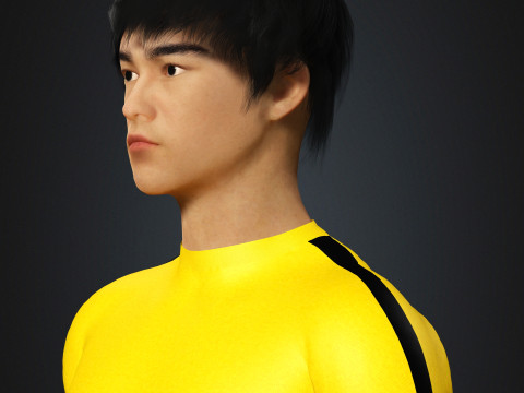 Bruce Lee Character 3D Model