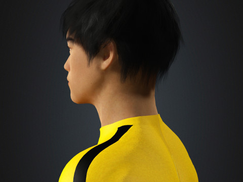 Bruce Lee Character 3D Model