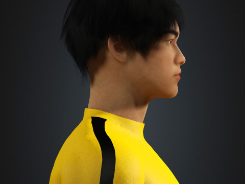 Bruce Lee Character 3D Model