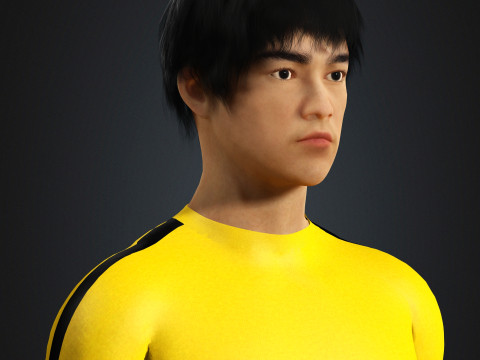 Bruce Lee Character 3D Model