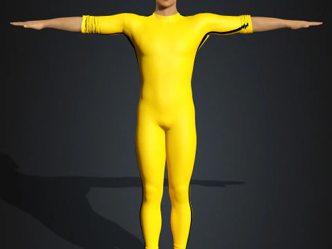 Bruce Lee Character 3D Model