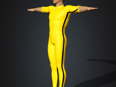 Bruce Lee Character 3D Model