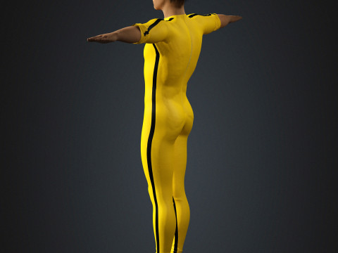Bruce Lee Character 3D Model