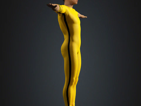 Bruce Lee Character 3D Model