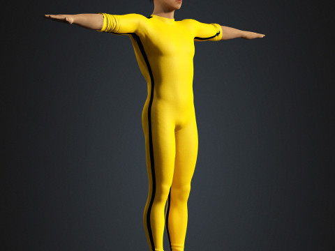 Bruce Lee Character 3D Model