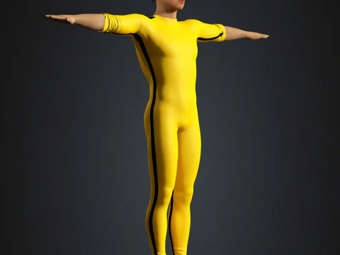 Bruce Lee Character 3D Model