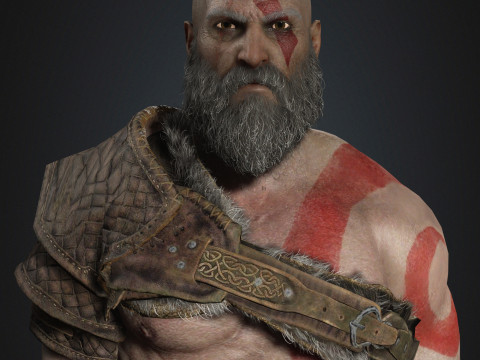 Kratos Character 3D मॉडल