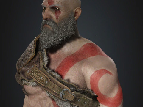 Kratos Character 3D Model