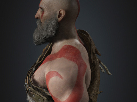 Kratos Character Modelo 3D