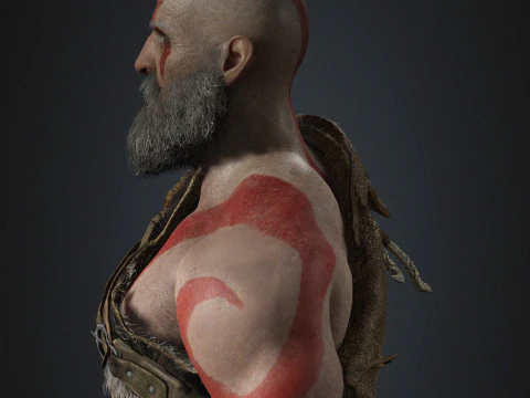 Kratos Character 3D Model