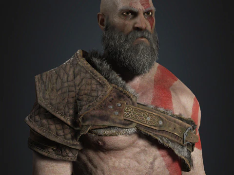 Kratos Character 3D Model