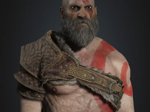 Kratos Character 3D Model