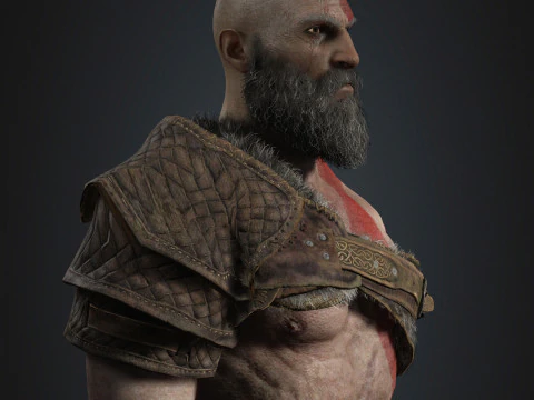 Kratos Character 3D Model