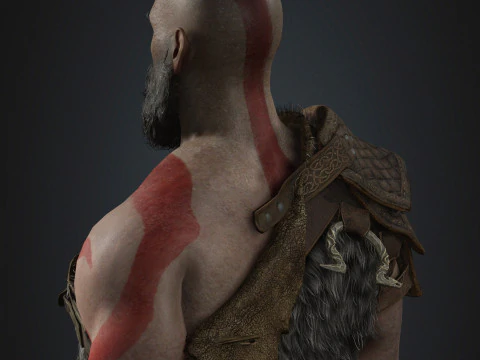 Kratos Character 3D Model