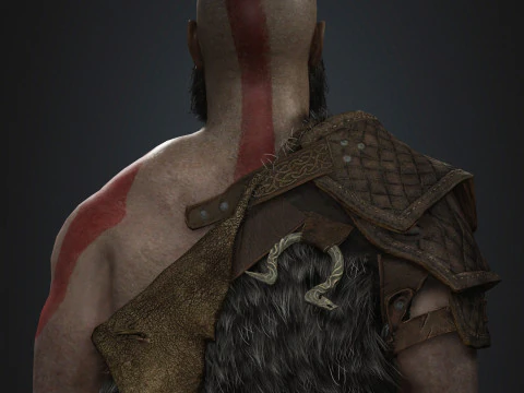 Kratos Character 3D Model