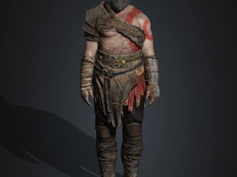 Kratos Character Modelo 3D