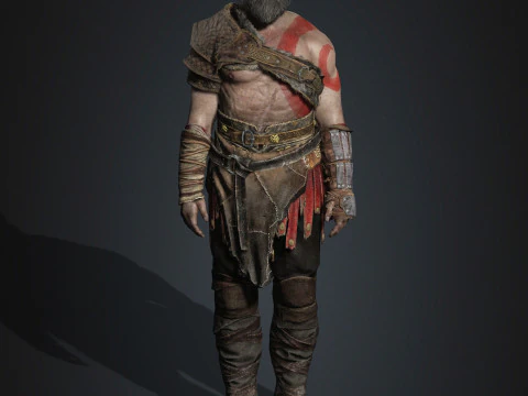 Kratos Character 3D Model