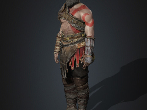 Kratos Character Modelo 3D
