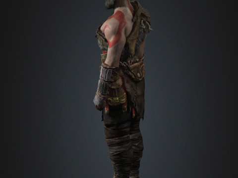 Kratos Character Modelo 3D
