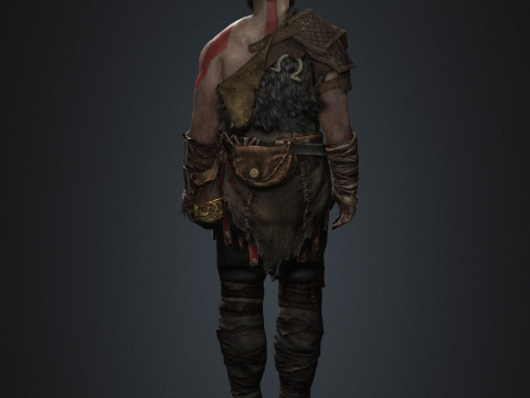 Kratos Character Modelo 3D