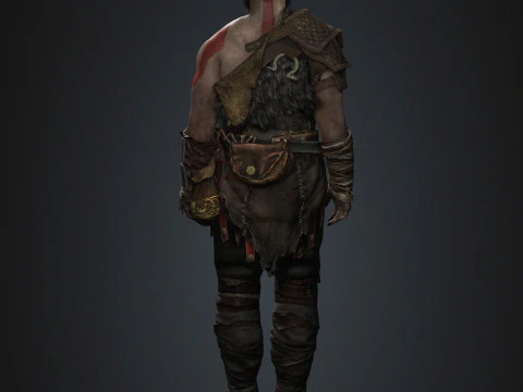 Kratos Character 3D Model