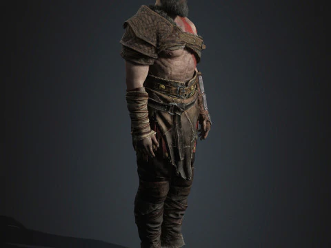 Kratos Character 3D Model