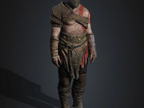 Kratos Character 3D Model