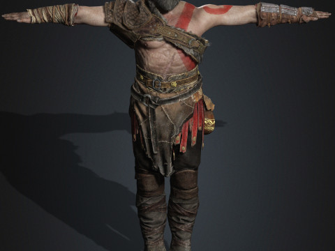 Kratos Character Modelo 3D