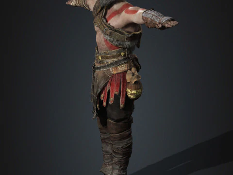 Kratos Character 3D Model