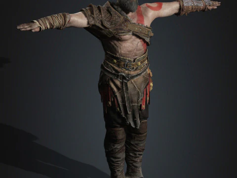 Kratos Character 3D Model