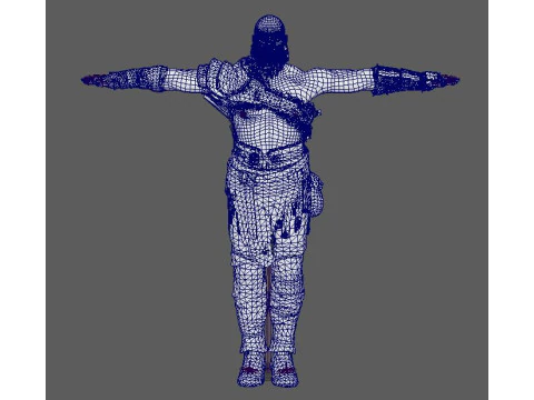 Kratos Character 3D Model
