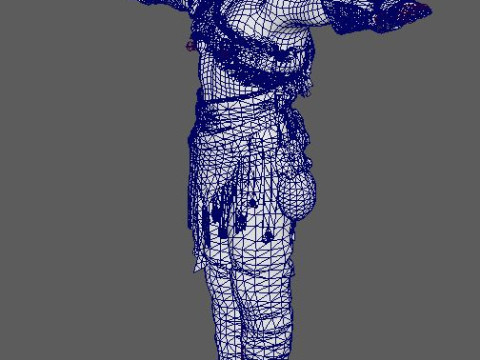 Kratos Character Modelo 3D