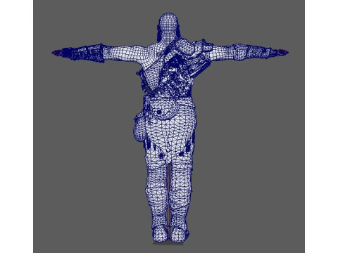 Kratos Character 3D Model
