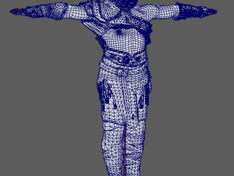 Kratos Character Modelo 3D