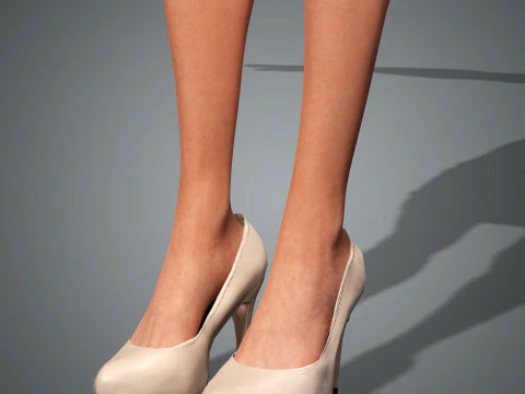 Hailey Bieber Character Low-poly 3D Model