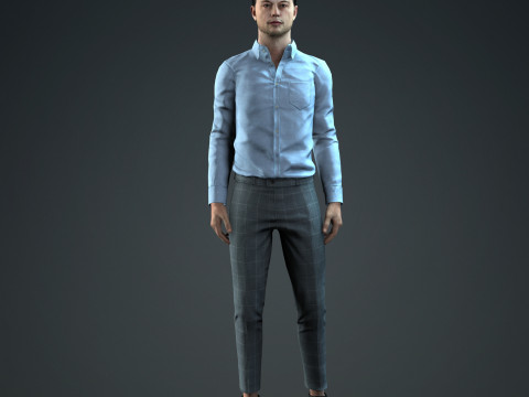 Elon Musk - Hyper Realistic Low-poly 3D Model