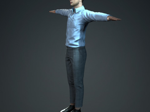 Elon Musk - Hyper Realistic Low-poly 3D Model