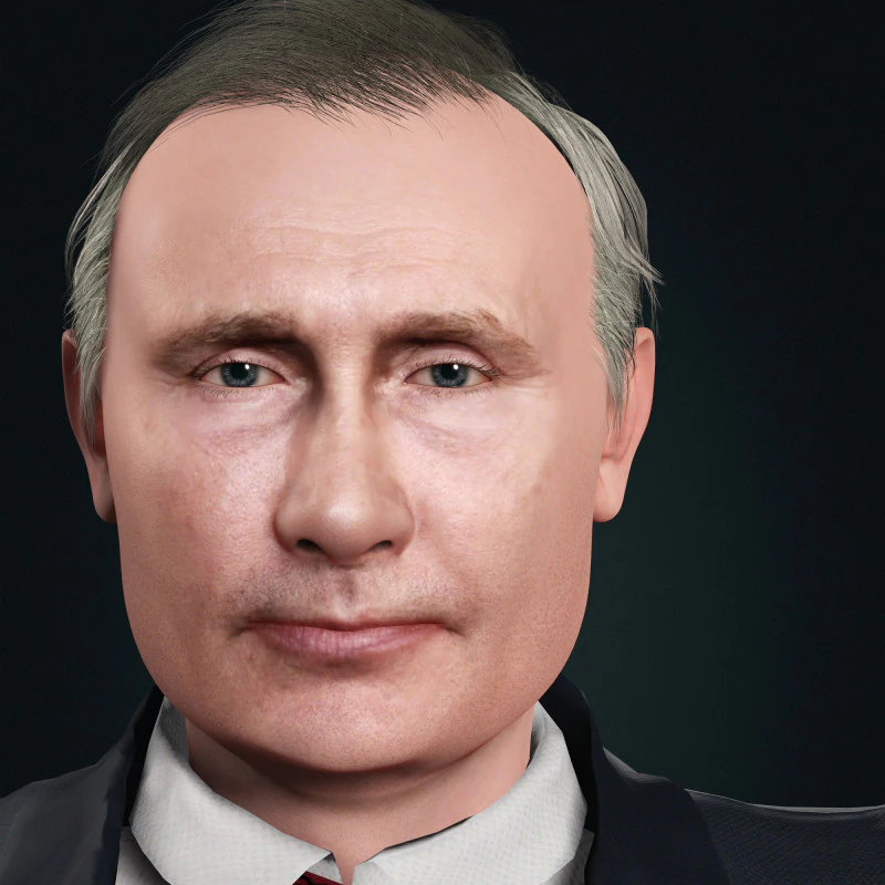 Vladimir Putin - Hyper Realistic 3D Model .c4d .max .obj .3ds .fbx .stl .blend