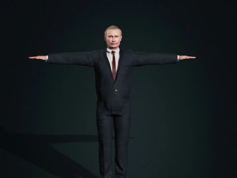 Vladimir Putin - Hyper Realistic 3D Model