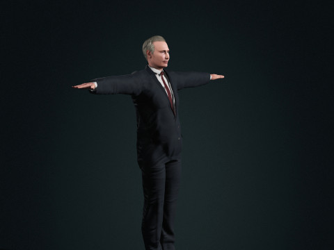 Vladimir Putin - Hyper Realistic 3D Model