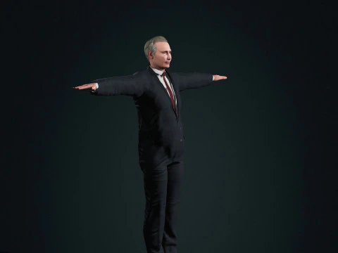 Vladimir Putin - Hyper Realistic 3D Model