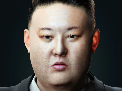 Kim Jong Un - 超现实低多边形 3D 模型