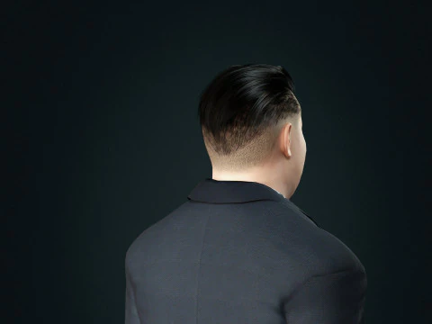 Kim Jong Un - Hyper Realistic Low-poly 3D Model